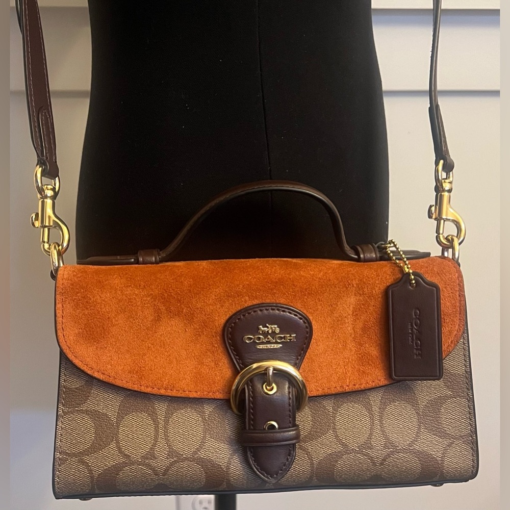 Coach Kleo Top Handle in Signature Canvas